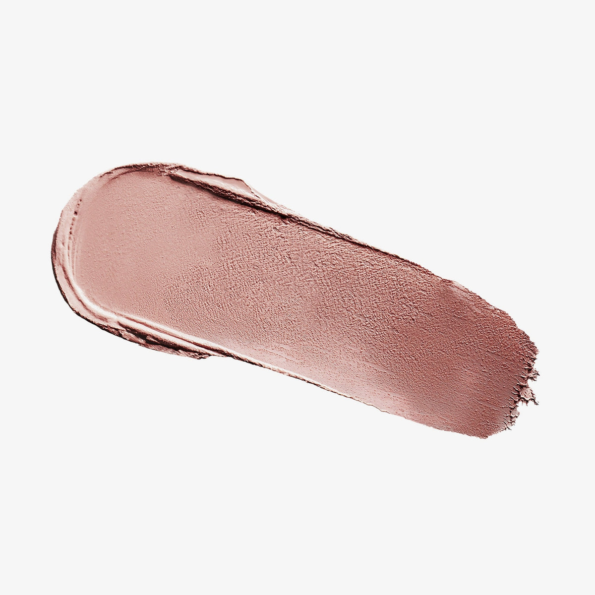 Ein Abstrich des cremigen Blush & Bronzer von Mesauda Beauty auf einem weißen Hintergrund verschmiert.
