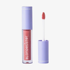 Eine Tube des rosa „2 IN 1 SWEET GLOSS TINTED LIP OIL“ von BLONDESISTER mit violetter Kappe und Applikator, abgebildet auf weißem Hintergrund.