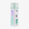 Eine weiße Flasche Bondi Sands Technocolor 1 Hour Express Self Tanning Foam Emerald mit hellgrünem Deckel auf weißem Hintergrund.