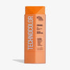 Orangefarbene Flasche des Self Tanning Face Serum Caramel von Bondi Sands vor weißem Hintergrund.