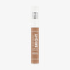 Eine transparente Falsche Catrice Instant Bright Serum Concealer 039W mit weißem Deckel vor weißem Hintergrund.