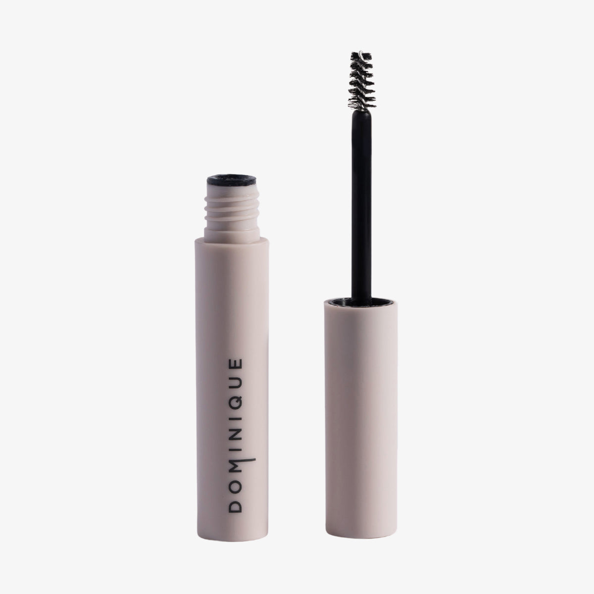 Offene Tube Brow Blow Out Shaping Gel mit Pinselapplikator, präsentiert vor einem schlichten weißen Hintergrund.