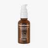 Braune Glasflasche Encapsulated Retinol 3% Renewing Serum mit weißem Pumpspender vor weißem Hintergrund.