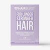 Hellviolette Schachtel des Shampoo & Conditioner for Curly and Wavy Hair vor einem weißen Hintergrund.
