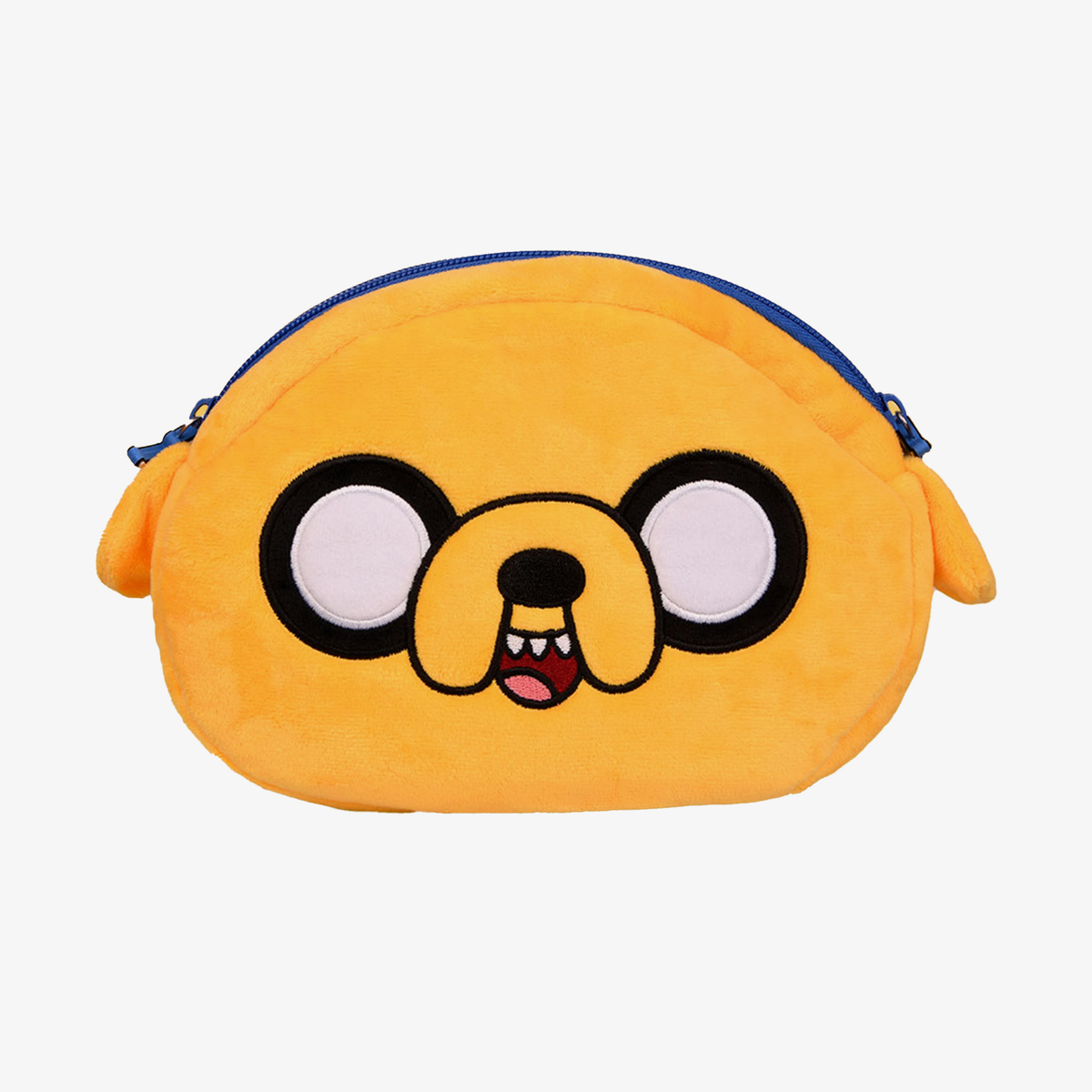 Gelbe Lethal Cosmetics Adventure Time Jake Makeup Bag in Form des Gesichts von Jake The Dog.