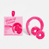 Rosa Spa-Set mit Stirnband und zwei Armbänder neben der MakeUp Eraser Drip Eraser 3pc Spa Set Box.