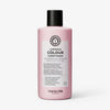 Eine rosa Flasche maria nila Luminous Colour Conditioner mit schwarzer Kappe und detailliertem Etikett.