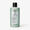 Eine grüne Flasche maria nila True Soft Conditioner mit einer schwarzen Kappe und einem weißen Etikett.