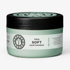 Ein mintgrüner Tiegel der maria nila True Soft Masque mit schwarzem Deckel und minimalistischem Design.