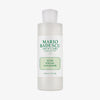 Mario Badescu Acne Facial Cleanser in einer klaren Flasche mit weißem Flip-Top-Verschluss und grünem Etikett, 177ml.