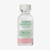 Eine 29 ml Glasflasche von Mario Badescu Drying Lotion mit rosa Flüssigkeit am Boden auf weißem Hintergrund.