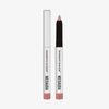 Silberner Mesauda Drawmatic Shadow Stift in der Farbe Cookie, einer mit Kappe geschlossen, einer offen mit sichtbarer Mine.
