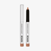 Silberner Mesauda Drawmatic Shadow Stift in der Farbe Cinnamon, einer mit Kappe geschlossen, einer offen mit sichtbarer Mine.