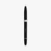 Ein schwarzer Stift mit zwei Enden von NABLA Cosmetics, genannt True Signature Eyeliner, mit silbernen Akzenten und dem Aufdruck "NABLA" auf dem Schaft.