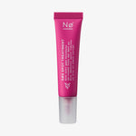 Eine rosafarbene Tube von erase tønight SØS Spot Treatment von Nø Cosmetics steht aufrecht auf einem weißen Hintergrund.
