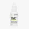 Weiße Flasche des Nahrungsergänzungsmittels Bio-Silacumin von Scandinavian Biolabs mit Tropfverschluss und beschrifteter Anleitung.