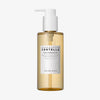 Eine durchsichtige 200ml Flasche Madagascar Centella Light Cleansing Oil mit einem weißen Pumpspender.