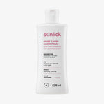 Eine weiße 250-ml-Flasche Root Cause Hair Retreat Shampoo für empfindliche Kopfhaut, beschriftet mit Produktdetails.