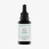 Schwarze Tropfflasche mit der Aufschrift „Clarion Skin-Clearing Exfoliating Serum“, 30 ml, auf weißem Hintergrund.