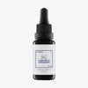 15 ml schwarze Tropfflasche aus dunklem Glas mit der Aufschrift „Lunar Serum Concentrate“ und blauen Akzenten.