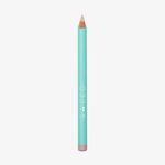 Ein türkisfarbener SWEED Satin Kohl Eye Pencil mit einer nudefarbenen Spitze und dem vertikal auf der Seite aufgedruckten Schriftzug „SWEEP“.