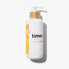 Weiße Flasche 100 % reines Arganöl von Timeless Skincare mit Pumpspender vor weißem Hintergrund. 240 ml.