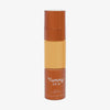 Eine halbtransparente und bronzene Flasche Yummy Skin Serum Foundation 11G mit mittelbeigem Inhalt.