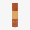 Eine halbtransparente und bronzene Flasche Yummy Skin Serum Foundation 10G mit mittelbeigem Inhalt.