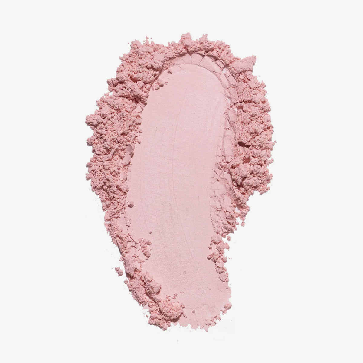 Rosa Puderstreifen BPerfect Cosmetics x Katie Daley Perfect Powders Strawberry auf weißem Hintergrund.