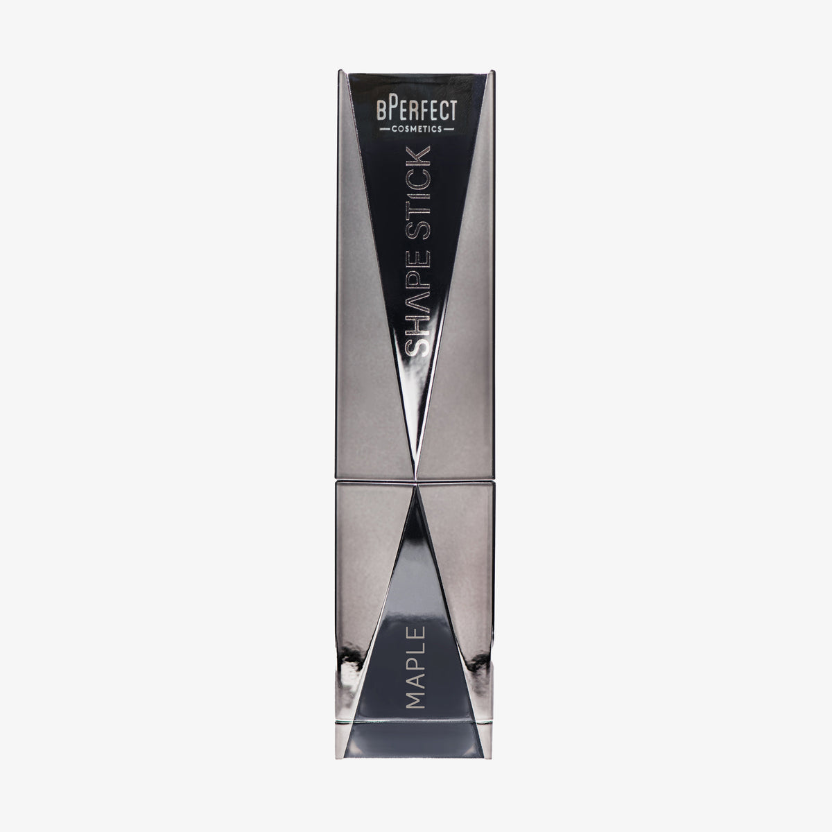 Silberne Drehgehäuse des Shapestick Bronze & Define Maple auf weißem Hintergrund.