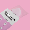 Eine Bio-Collagen Deep Mask, die teilweise aus ihrer Breakout+Aid-Verpackung entnommen wurde.
