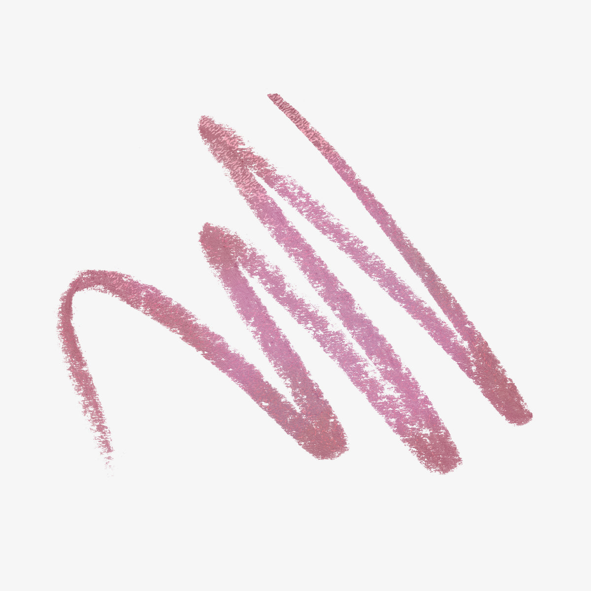 Rosa Farbswatch des Infinite Chrome Pencil Amethyst auf weißem Hintergrund.