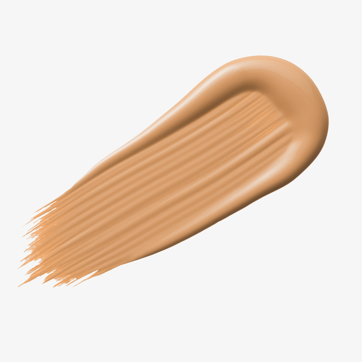 Warmbeiges Farbmuster des Yummy Skin Serum Tint 5 auf weißem Hintergrund.