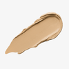 Ein beiger Farbstreifen Yummy Skin Blurring Balm Powder Shade 2 auf weißem Hintergrund.