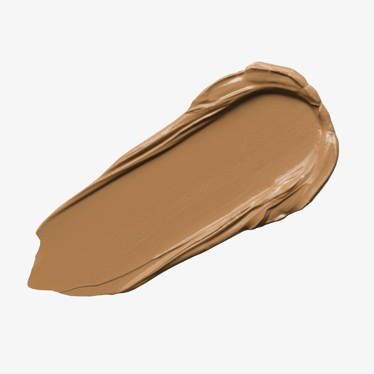 Ein beiger Farbstreifen Yummy Skin Blurring Balm Powder Shade 5 auf weißem Hintergrund.