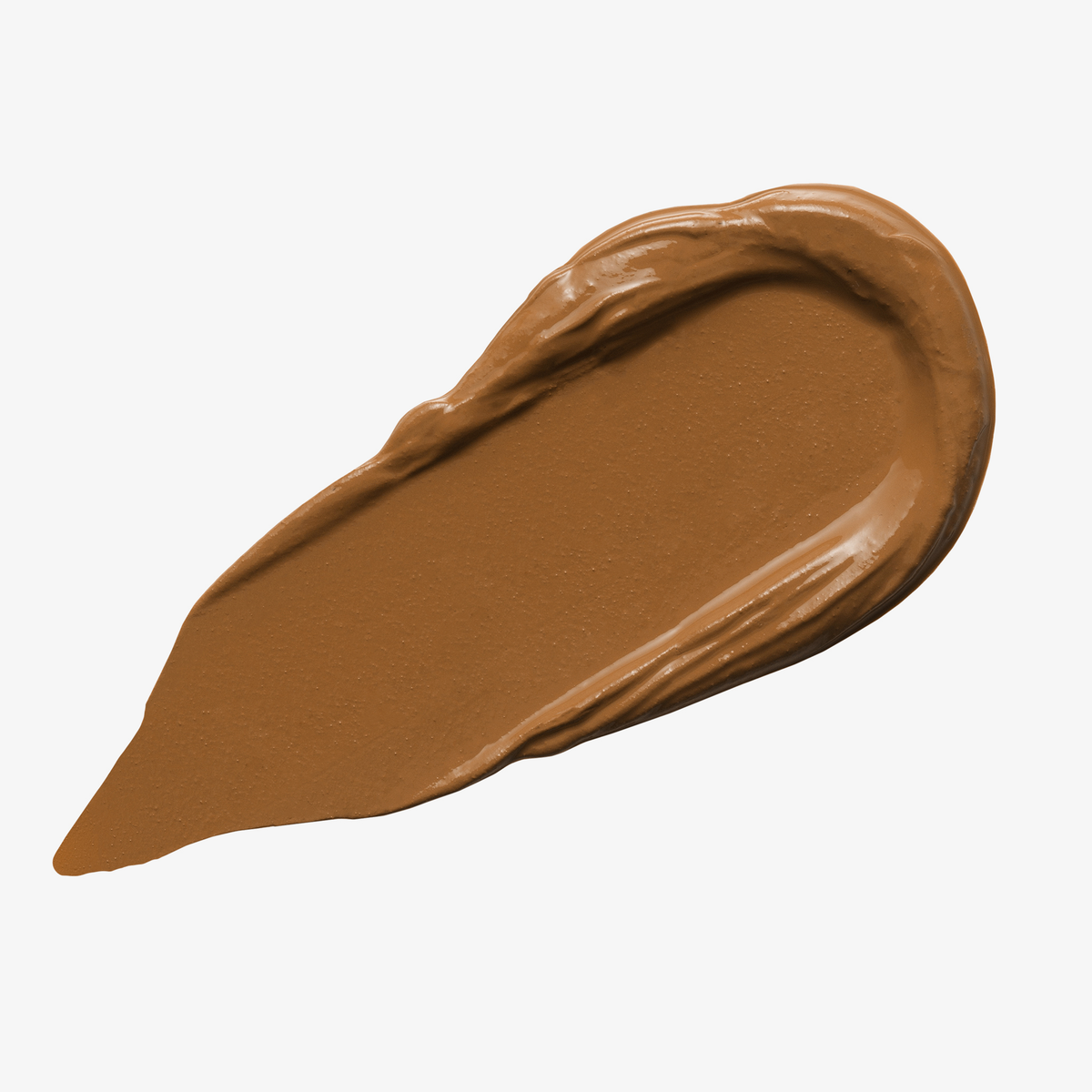 Ein beiger Farbstreifen Yummy Skin Blurring Balm Powder Shade 7 auf weißem Hintergrund.