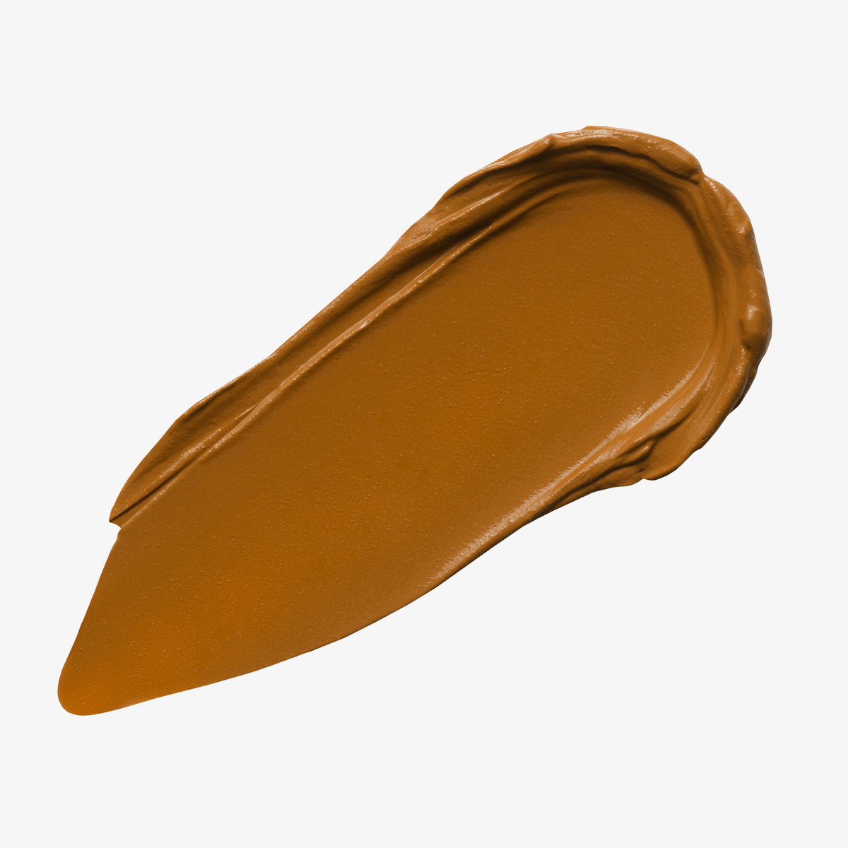 Ein beiger Farbstreifen Yummy Skin Blurring Balm Powder Shade 8 auf weißem Hintergrund.