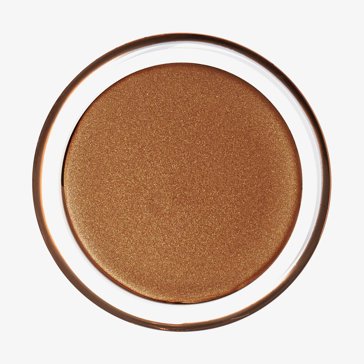 Offener Behälter Yummy Skin Blurring Balm Powder Lowlighter Incognito mit bronze-schimmerndem Inhalt.