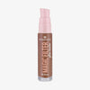 Transparente Flasche MAGIC FILTER Glow Booster im Farbton 60 Deep mit rosa Pumpe und kühlbraunem Inhalt.