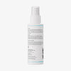 Rückansicht der weißen Flasche Liquid Hydration mit Anweisungen und Inhaltsstoffen auf dem Etikett.