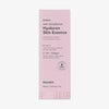 Rosafarbene Schachtel Real Complexion Hyaluron Skin Essence mit Produktdetails in grauer Schrift.