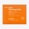 Orangefarbene Box mit der Aufschrift „Pore Cleansing Balm AHA“ und weißem Text.