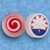 Offener Tiegel der Adventure Time Peppermint Butler Lip Mask von Lethal Cosmetics mit Abbildung des Peppermint Butler auf dem weißen Deckel.