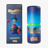 Auf der Schachtel des SpongeBob Movie Jelly Blush Stick von Lethal Cosmetics ist Mr. Krabs abgebildet und daneben der blaue Stift.