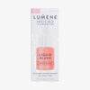 Weiße Verpackung des Lumene INVISIBLE ILLUMINATION Liquid Blush Bright Blossom mit Abbildung der Tropfflasche.