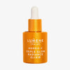 Eine orangefarbene Flasche Lumene NORDIC-C [VALO] Triple Glow Serum mit einem weißen Tropfverschluss.