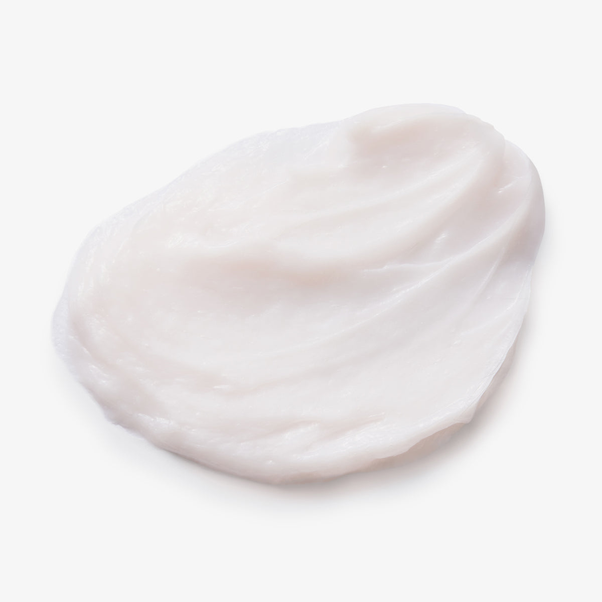 Weißer Klecks der maria nila Booster Masque Pure Volume auf weißem Grund.