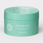 Mintgrüner Tiegel maria nila Fixating Wax dargestellt auf weißem Hintergrund.