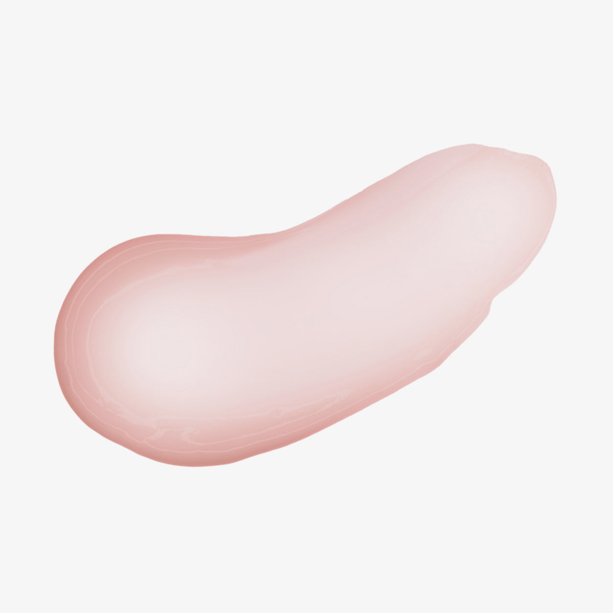 Ein sanfter, blassrosa Abstrich der Hydramorphosis Creme von Mesauda Beauty auf weißem Hintergrund.