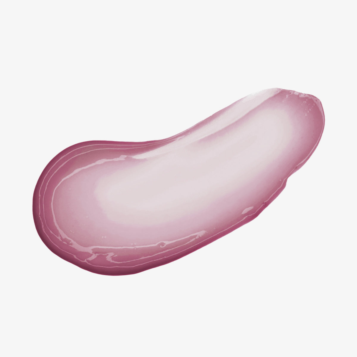 Ein Abstrich des Hydramorphosis Lippenstifts von Mesauda Beauty auf einem weißen Hintergrund verschmiert.
